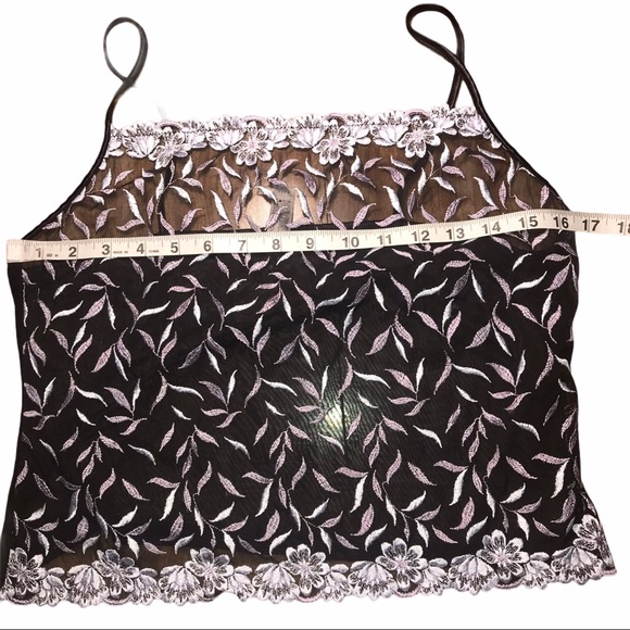 Sheer Embroidered Camisole - Picture 6 of 9